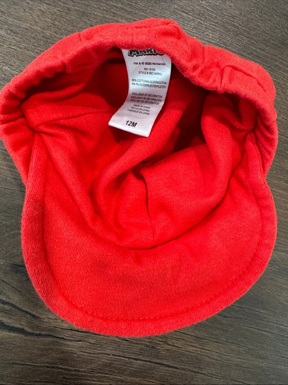 Toddler Super Mario Costume Hat